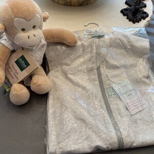 Organic cotton pajama and stuffed toy bundle